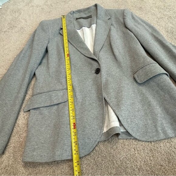 Zara Gray oversized single breasted blazer jacket Sz XL - Picture 11 of 14